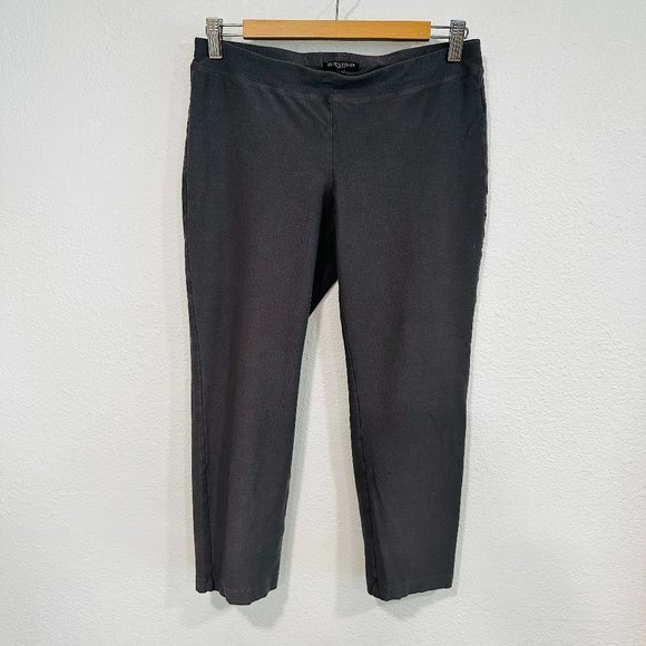 Eileen Fisher Pants - Eileen Fisher Pull On Crop Stretch Pants Gray W28"xL22.5" Womens Petite Small PS